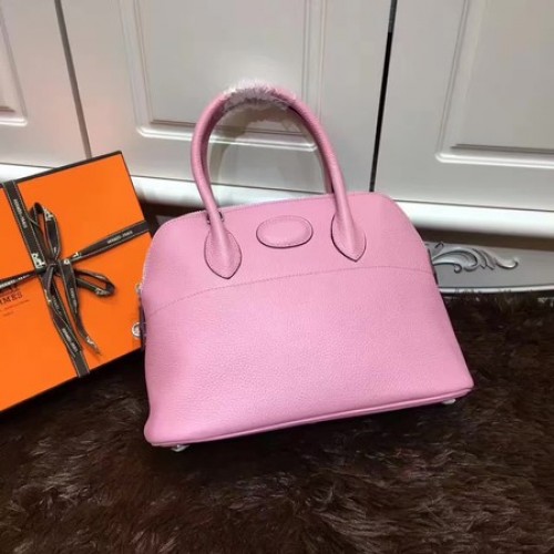 Hermès Bolide 31cm Borjúbőr Szállít Táska B3302 Rózsaszín