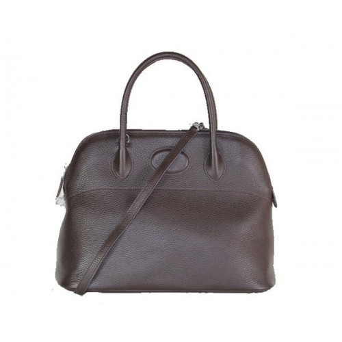 Hermès Bolide 37cm Borjúbőr Szállít Táska H509084 Barna