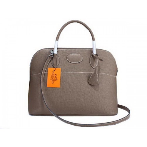Hermès Bolide 37cm Borjúbőr Szállít Táska H509084 Szürke