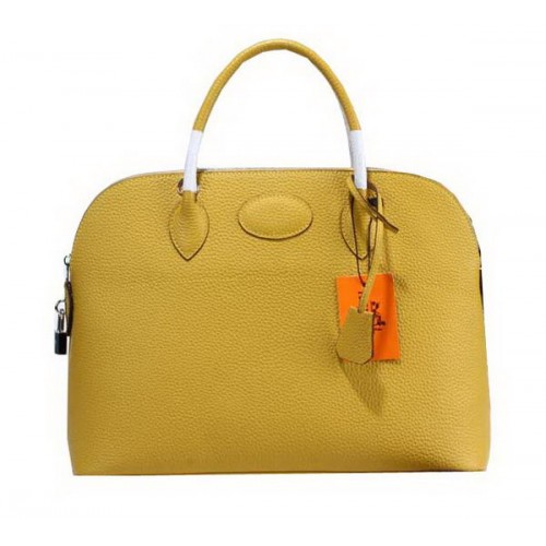 Hermès Bolide 37cm Borjúbőr Szállít Táska H509084 Sárga