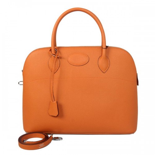 Hermès Bolide 37cm Szállít Táskák Marhabőr Narancssárga