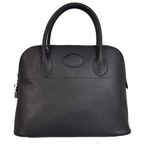 Hermès Bolide 37cm Szállít Táska Clemence H1037 Fekete