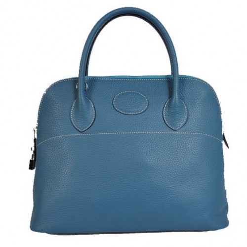 Hermès Bolide 37cm Szállító Táska Clemence H1037 Kék