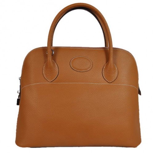 Hermès Bolide 37cm Szállító Táska Clemence H1037 Teveszín