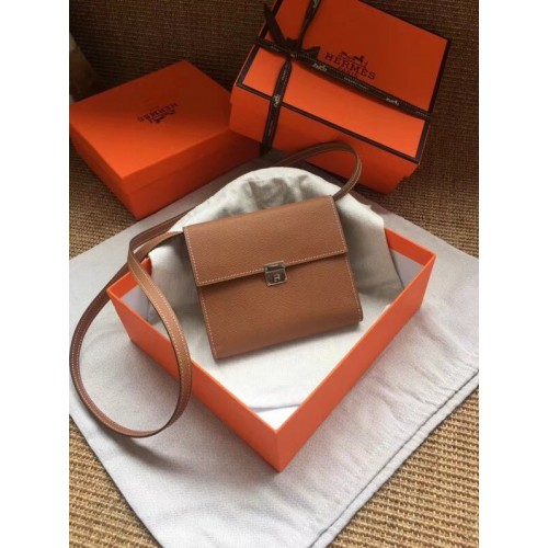 Hermes Clutch Epsom borjúbőr H0589 barna