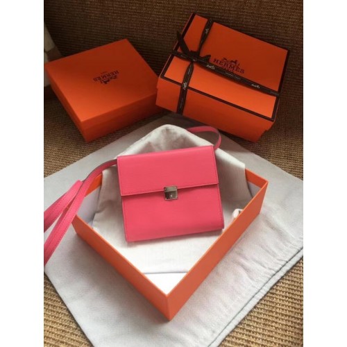 Hermes Clutch Epsom borjúbőr H0589 rózsaszín