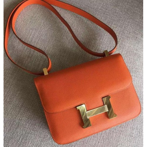 Hermès Constance Táska Borjúbőr H9999 Narancssárga