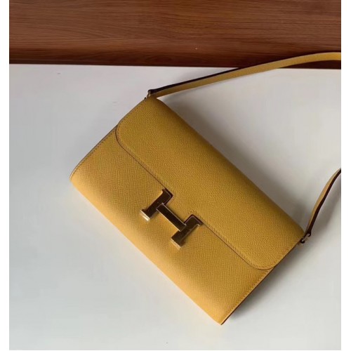 Hermès Constance to go mini táska H4088 sárga