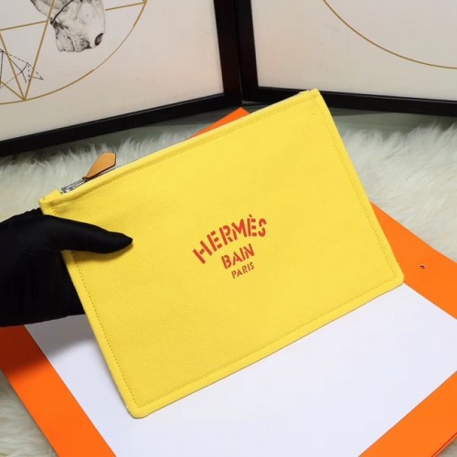 Hermès Kozmetikai Táska H3700 Citromsárga