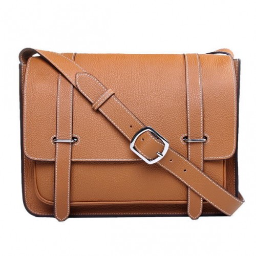 Hermes Etriviere Messenger Táska Togo Bőr H1069 Búza