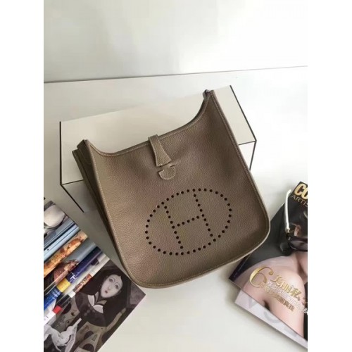 Hermès Evelyne 30cm-es Messenger Táska E3301 Szürke