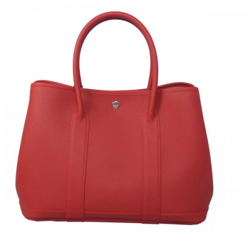 Hermès Garden Party 36cm-es Táska Borjúbőr Piros