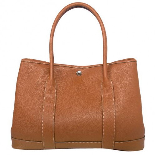 Hermès Garden Party 36CM-es Táska Clemence Camel