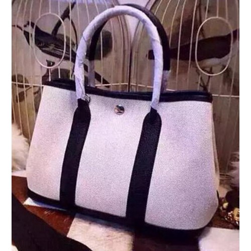 Hermès Garden Party 36 cm-es vászon táska HGP1927 királykék