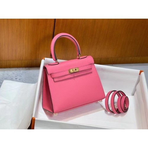 Hermès Kelly 20cm Válltáska Epsom KL2750 Szilva és Arany