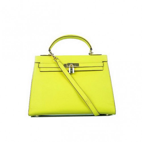 Hermes Kelly 32cm Táska Sárga Marhabőr Arany [SKUA1DA2DA21]