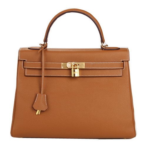 Hermes Kelly 32cm Válltáska Búza Eredeti Bőr K32 Ezüst
