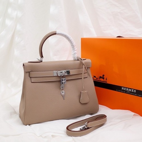Hermès Kelly Válltáska Eredeti TOGO Bőr KY3255 Barackszínű