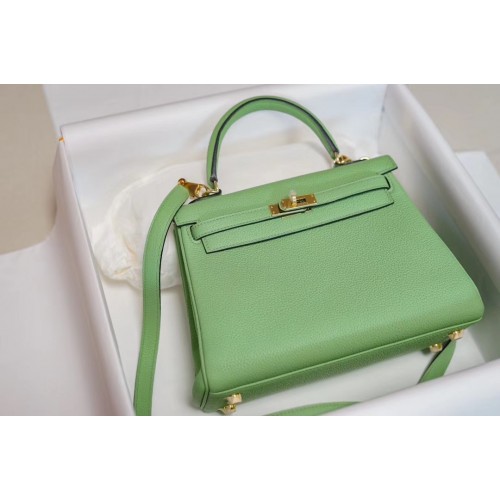 Hermes Kelly Togo Bőr H5600 zöld