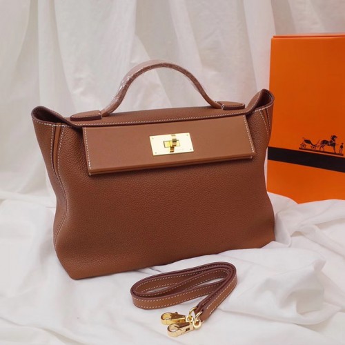 Hermès Kelly Togo Bőr Táska H2424 Barna