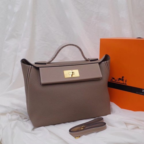 Hermès Kelly Togo Bőr Táska H2424 Szürke