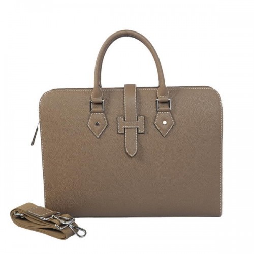 Hermès Férfi Aktatáska Marhabőr 3309 Szürke