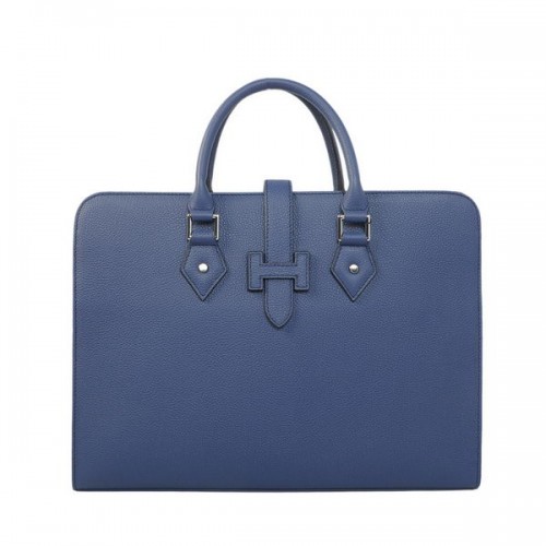 Hermès Férfi Aktatáska Marhabőr 3309 Királykék