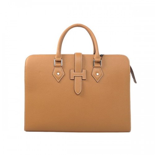Hermès Férfi Aktatáska Marhabőr 3309 Búza