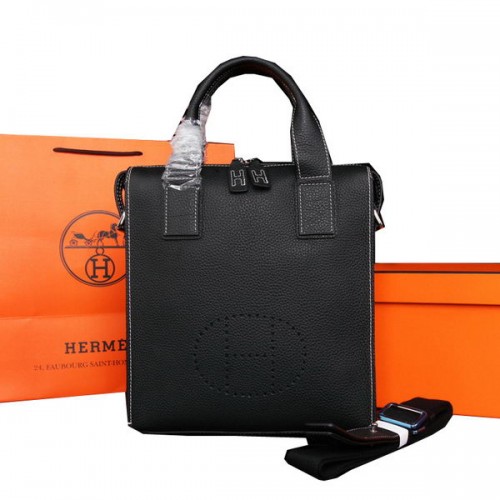 Hermès Eredeti Marhabőr Szállít Táska M86682 Fekete