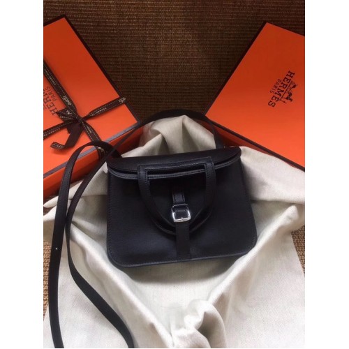 Hermès Eredeti Halzan mini táska H069523 fekete