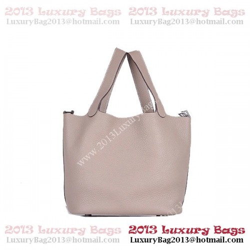 Hermès Picotin Lock MM Táska Clemence Bőr 8616 Szürke