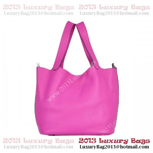 Hermès Picotin Lock MM Táska Clemence Bőrből 8616 Őszibarack