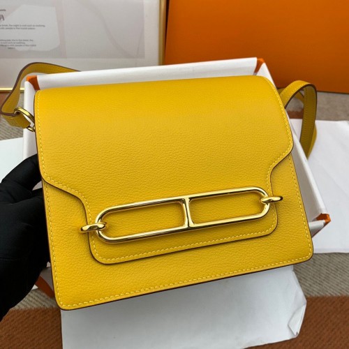 Hermès Roulis 19cm Evercolor 9D H9003 Sárgaarany