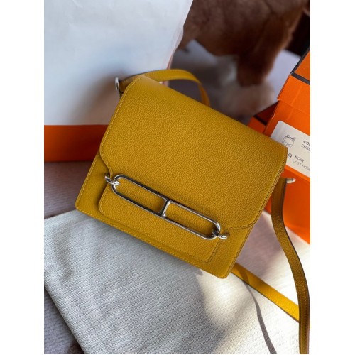 Hermès Roulis 19cm Evercolor 9D H9003 sárga&ezüst