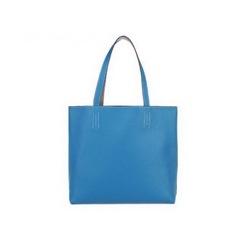 Hermès Bevásárlótáska 36cm Totes Clemence Bőr Kék