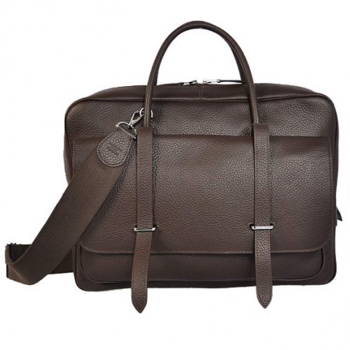Hermès Steve 38CM Utazótáska Clemence Bőr Barna