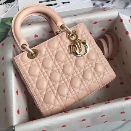 LADY DIOR BÁRÁNYBŐR TÁSKA CAL44550 rózsaszín