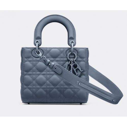 LADY DIOR MY ABCDIOR TÁSKA Sötétkék, ultramatt Cannage borjúbőr M0538SLOI