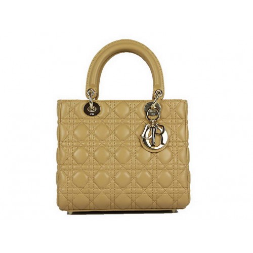 Christian Dior báránybőr táska Lady Dior táska CAL44550 bézs arany