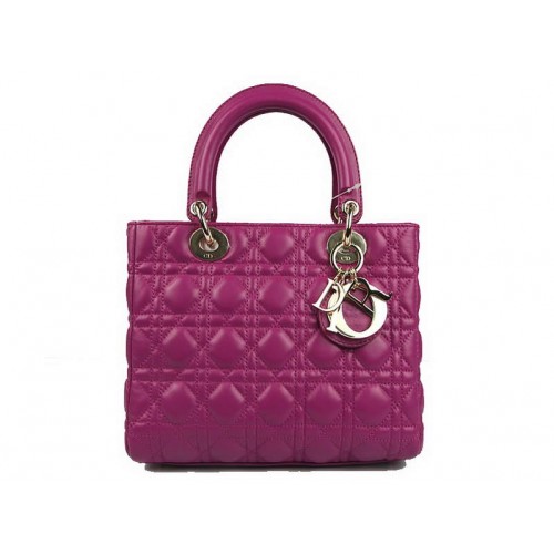 Christian Dior báránybőr táska Lady Dior táska CAL44550 lila arany