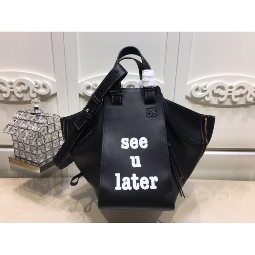 Loewe függőtáska borjúbőrből 1100 fekete