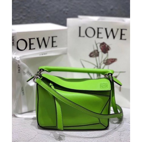 Loewe Mini Puzzle táska eredeti bőr B9125 zöld