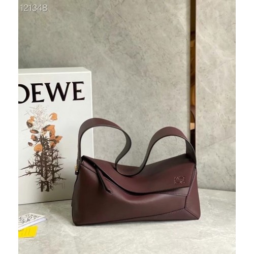 Loewe eredeti bőr táska LE10188 bordó