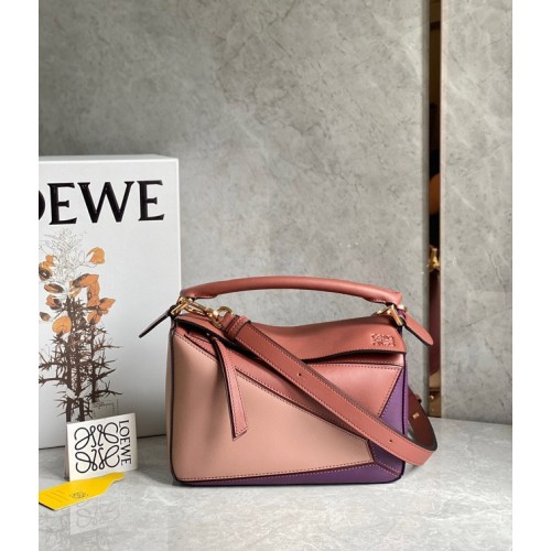 Loewe Puzzle táska eredeti bőr 61837 rózsaszín