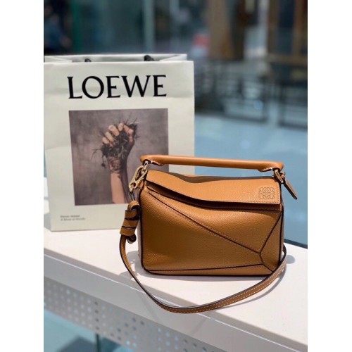 Loewe mini puzzle táska eredeti bőr 61841 barna