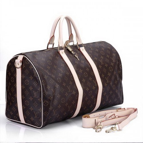Louis Vuitton Monogram Vászon Keepall 50 Táska Vállpánttal M41416