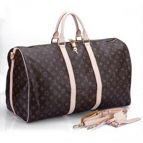 Louis Vuitton Monogram Vászon Keepall 55 Táska Vállpánttal M41414
