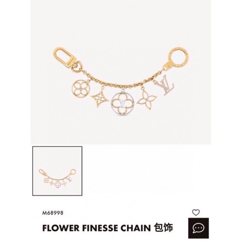 Louis Vuitton Virágos Lánctáska Medállal és Kulcstartóval CE9352