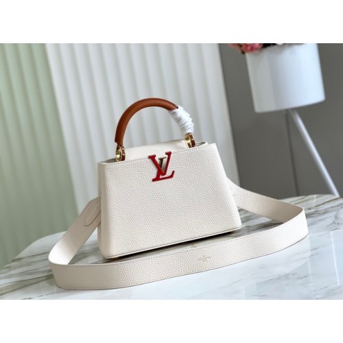 Louis Vuitton CAPUCINES BB M48865 fehér és barna