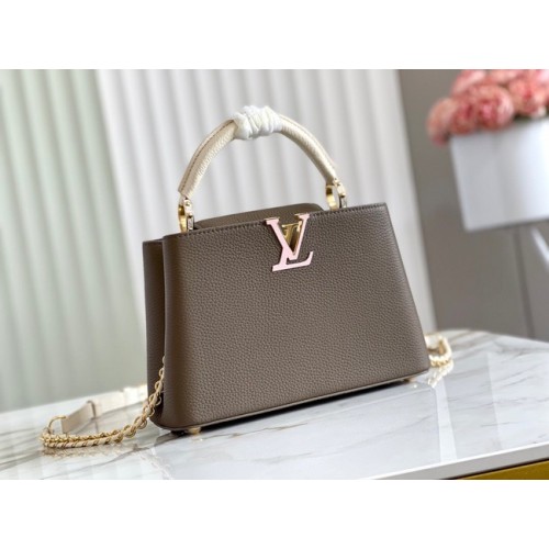 Louis Vuitton CAPUCINES BB M57227 Füstös Barna Zöld